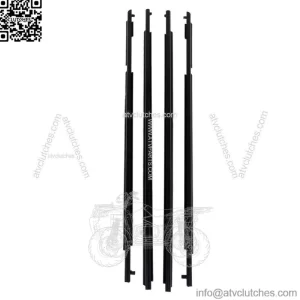 Car Outside Window Weatherstrip Seal Belt Moulding For Toyota 4Runner 10-21 BlK