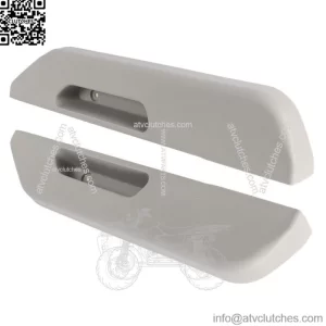Front Left Right Gray Door Armrest Pads For 1990-1994 Chevrolet GMC C/K Series