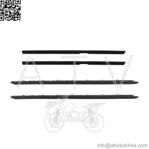 Window Sweep Weatherstrip Felt Seal Kit For 1984-1989 Chevrolet Corvette