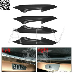 Interior Door Pull Handle Carrier Trim Cover Kit Fit For BMW 730 740 750 760 F02