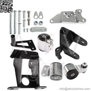 Aluminum Engine Motor Mount For 06-11 Honda Civic Acura CSX Si K20 K24 FA FG