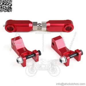 Front & Rear Lowering Kit Adjtable Set Red For Yamaha 700 350 660 700R (For: More than one vehicle)