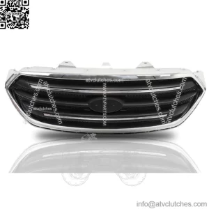 For 2013-2019 Ford Taur Front Upper Grille Matte Black W/Chrome Trim Assembly