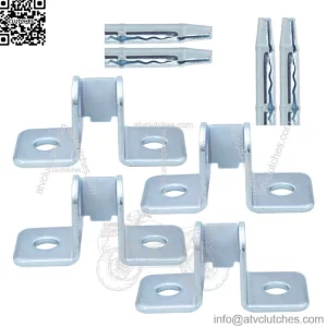 For 1984-01 Jeep Cherokee XJ 4 Door Check Bracket & Pin Replacement Repair 8PC