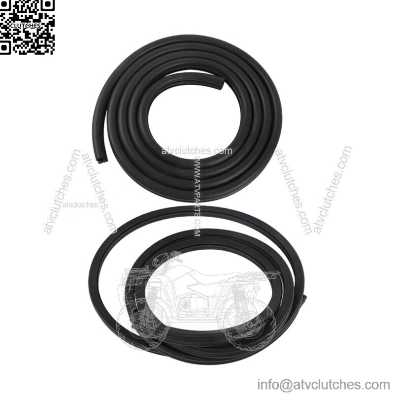 Rubber Door Weatherstrip Seals Pair Set For Chevy GMC Tahoe Suburban BLK