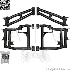 Heavy Duty Black High Clearance Rear Offset A-Arms for 2016-2020 Polaris RZR S 900