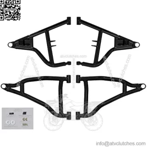 Heavy Duty High Clearance A-Arms for Polaris RZR S 900 / RZR 4 900 (2015-2016) - 1.5" Offset - Red