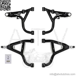 Heavy Duty Arched 1.5" Forward Offset A Arms for Can-Am Maverick Trail (2018+) - Black - Fits Up To A 30" Tire!