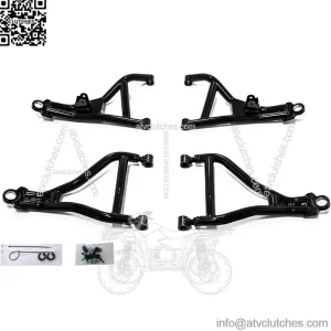Arched 2" Forward Offset A Arms for Can-Am Defender HD 5 / HD 8 / HD 10 - SEE FITMENT for compatible Years & Sub-Models | Powder coated Black | Run up to 32" Tires!