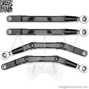 High-Clearance Boxed Rear Radius Arms for 2019+ Honda Talon 1000X / 2020+ 1000X-4 | Made of High-Strength Alloy Steel | Huge 7/8" Adjustable Heim Joints | Zinc-Plated Chromoly Steel Bushings
