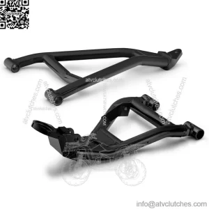 1.5" Forward Offset Atlas Pro A-Arms for 2020+ Kawasaki Teryx KRX 1000 | Fit up to 37" Tires | Tubing 0.5" Larger Than Stock | Utilizes Stock A-Arm Bushings | Black