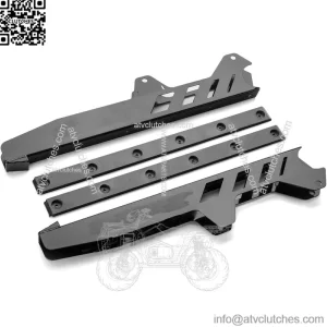 Heavy Duty Rear Trailing Arm Guards for Polaris RZR XP 1000 / XP 4 1000 (2014-2023) - Black | Aluminum Construction | Designed for OEM Trailing Arms | Sleek Design