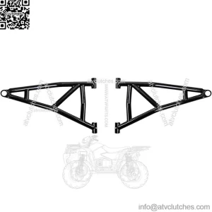 (2) Lower High Clearance A Arms for 2014+ Polaris RZR XP 1000 / XP 4 1000 | Non-Adjustable | Black | 1.25?? Tubing 25% larger Than Stock!