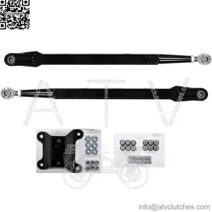Heavy Duty Boxed Rear Radius Arms/Rods for Can-Am Maverick X3 72" Turbo/X RC/X MR/X RS/MAX (See Fitment Below) - Lower 2 Rods Only - Black