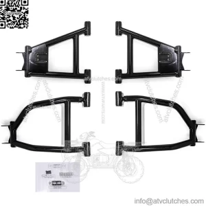 High Clearance 1.5" Offset REAR A Arms for Kawasaki Mule Pro FXT/FX/DX/DXT/FXR - Black - Fit up to a 30" Tire!