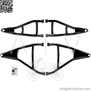 72" Wide Red Front A-Arms for 2017+ Can-Am Maverick X3 (see fitment) | 2.25x Stronger Than Stock | 1.5" Ground Clearance | Includes Heavy-Duty Preinstalled Ball Joints!