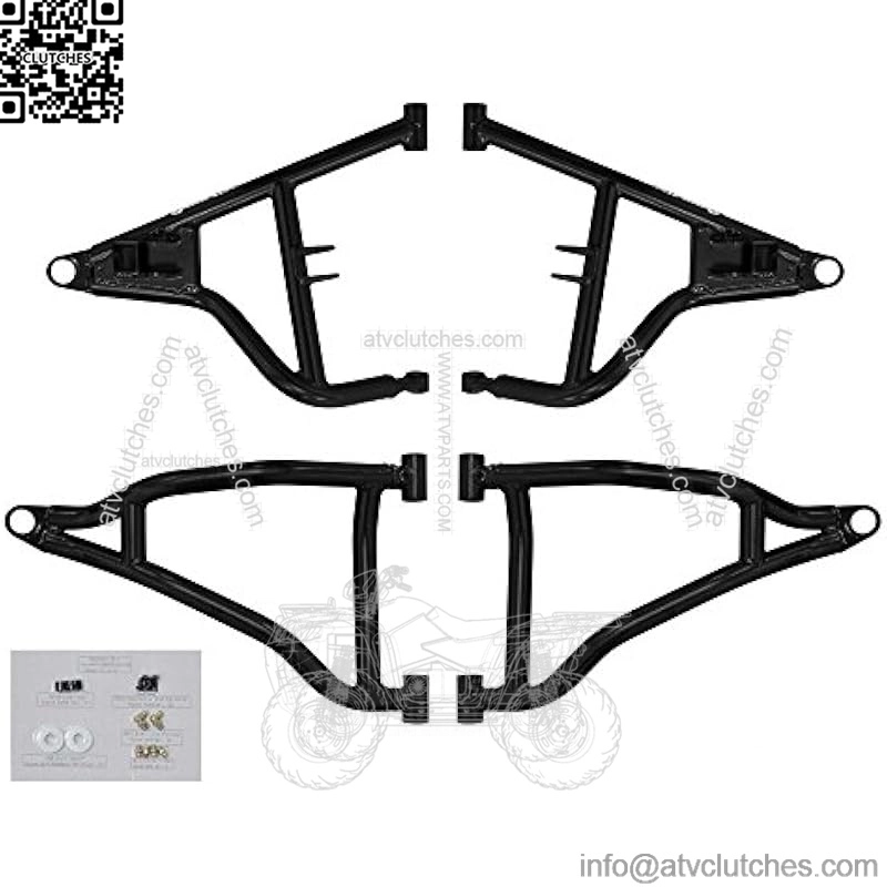 Heavy Duty High A-Arms for Polaris RZR S 1000 (2016) - 1.5" Offset - Black