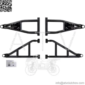2" Forward Offset A-Arms/Control Arm for Polaris Ranger XP 900 High Lifter (2016) - Stronger Than OEM! - Black