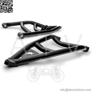 Atlas Pro High Clearance A-arms Compatible with 2019+ Honda Talon 1000R - Black - 0.5" Larger than OEM | 1.5" Steel Tubing | Adjustable Pivot Blocks | UV Resistant Powder Coat | Easy Install
