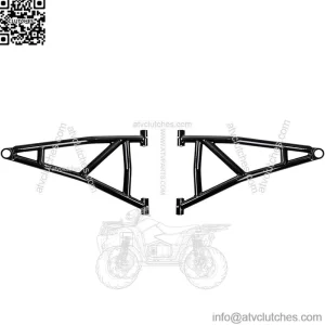 Lower High Clearance A Arms for 2016-2021 Polaris RZR XP Turbo/XP 4 Turbo | 2 Non-Adjustable A-Arms | Voodoo Velocity Blue | Standard Duty Ball Joints | 1.25?? Tubing 25% larger Than Stock