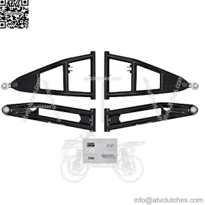 Heavy Duty 5" Long Travel Kit for Arctic Cat Wildcat Trail (2014+) - Black - Complete Kit With New Rhino Axles, A Arms, Tie Rods, Brake Lines, and More!