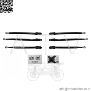 Tubed Rear Radius Rods for Can-Am Maverick X3 (64"Body) - Black