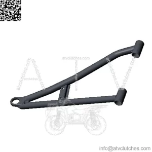 Polaris Ranger Control Arm, Front, Lower, Right Side, Matte Black, Genuine OEM Part 1024248-458, Qty 1