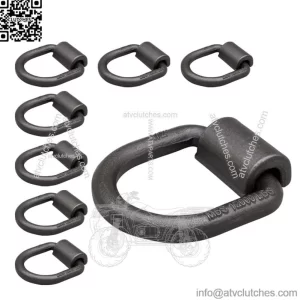 Heavy Duty Welded Forged D-Rings #8 Pack