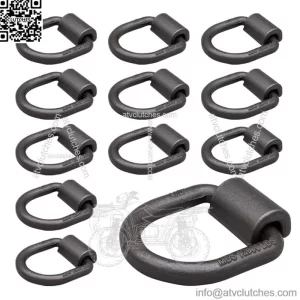 Heavy Duty Welded Forged D-Rings #12 Pack