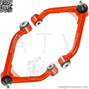 For 2-4" Lift Front Upper Control Arms w/Ball Joint Compatible with 1999-2006 Chevy Silverado 1500/GMC Sierra 1500, 2000-2006 Suburban 1500 Chevy Tahoe/GMC Yukon 2PCs-Red