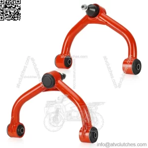 Front Upper Control Arms with Ball Joints Red Tubular Suspension kit Fit for Chevrolet Silverado 2500HD 3500HD Fit for GMC Sierra 2500HD 3500HD 11-19 2-4" Lift Suspension Kit Adjustable Control Arm
