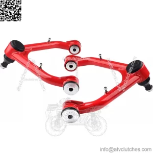 2-4" Front Upper Control Arms in Red For 1999-2006 Silverado 1500 Sierra 1500