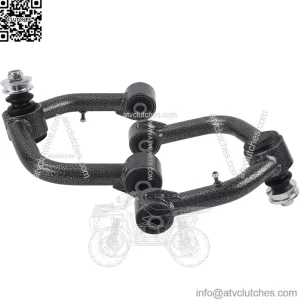Black Front Upper Control Arms for 2003-2022 4Runner, 2 PCS 2-4" Lift Black White Grain Tubular Front Suspension Control Arm Compatible with 07-14 FJ Cruiser,03-09 GX470,10-21 GX460