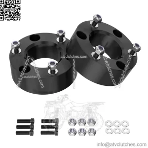 3" Front Leveling Lift Kit Compatible with 2007-2024 Silverado/Sierra 1500, Leveling Lift Kit for 2007-2024 Silverado/Sierra 1500 Forged Front Strut Spacers Raise the Front of your Car by 3"