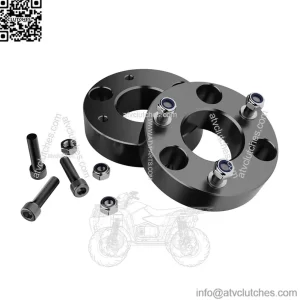 2" Front Leveling Lift kit for Dodge Ram 1500 2006-2024 4WD, Lifronkit Raise 2 Inch Front Strut Spacers Compatible with Dodge Ram Suspension Lift Kits 2006-2023 Black Anodized(new version)
