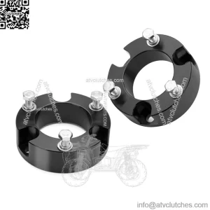3" Front Leveling Lift Kits fit for Tacoma 2005-2023 4Runner 2003-2023 FJ Cruiser 2007-2015??Forged 6061-T6 Aluminum Strut Spacers Raise Front 3inch on To-yo-ta Pickup(Package of 2pcs,Black)