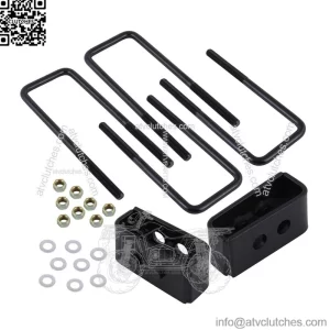 Compatible/Replacement For 2004-2017 Ford F150 2WD 4WD Heavy Duty 1.5" Inch Rear Leveling Lift Kit Plate Silver