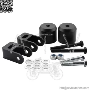 2.5" Leveling Lift Kit Replacement for 2005-2020 F250 F350 Super Duty 4WD, 2.5'' Front Struct Spacers for F250 F350 Super Duty 4WD, Solid Front Coil Spacers with Shock Extenders