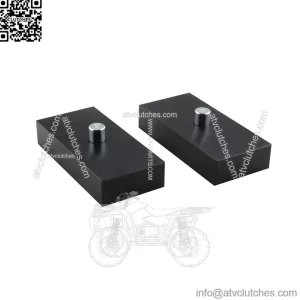 Black 1" Rear Leveling Lift Kit Compatible with Ford F250 F350 - Level Lift Blocks (Raise Vehicle 1 Inch) for 1999-2023 F250 F350 Superduty 2WD 4WD | 2000-2005 Excursion 2WD 4WD