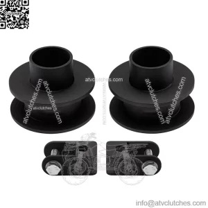 - 2" Front Leveling Kit for 2005-2024 Ford F250 / F350 Super Duty 4WD High-Strength Steel Coil Spring Lift Spacers & Shock Mount Extenders