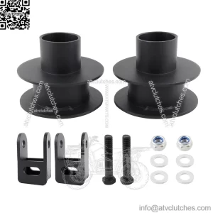2.5" Front Leveling Kit Compatible with 2005-2023 Ford F250 F350 Super Duty 4WD, High-Strength Steel Coil Spring Lift Spacers & Shock Mount Extenders - Suspension leveling Kit