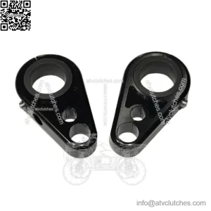 Billet Black Front A-Arm Brake Line Clamps Yamaha YFZ450 YFZ450R YFZ450X YFZ 450