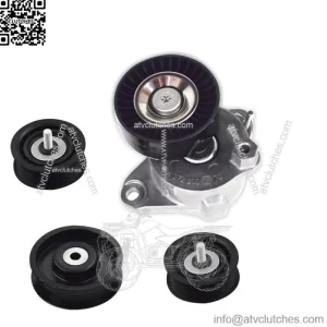 Belt Tensioner W/ Pulley + Idler Pulley for Mercedes C300 C350 E350 ML350 (4pcs)