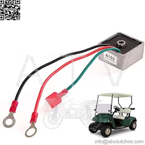 Golf Cart Voltage Regulator Rectifier for Club Car 1984-1991, EZGO 1994-up Gas Models, Columbia/ParCar 1982-1994, OEM# 27739-G01 27739G01 435-203