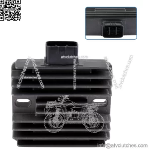 For Kawasaki Rectifier Brute Force 650 750 KVF650 KVF750 Voltage Regulator (For: More than one vehicle)