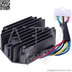 Voltage Regulator Rectifier Regulator AM101046 AM126304 AUC12632 Compatible with John Deere X710 X730 X734 X738 X739 2500B 2500E 2653 2653B 4x2 Gator, 6x4 Gator, CS Gator, CX Gator and TS Gator