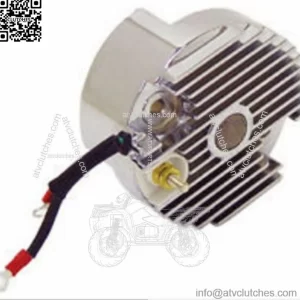 Chrome 12 Vt Solid State Voltage Regulator Generator End Cover Harley Sportster (For: Harley-Davidson)