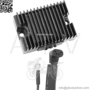 Drag Specialties Black Solid-State Voltage Regulator Harley Shovelhead 1970-1975 (For: Harley-Davidson)