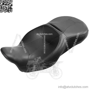 XMT-MOTO Hammock Rider and Passenger Seat fits for Harley Davidson Touring and Tri Glide models 2009-2023, for Road King Street Glide Road Glide Electra Glide models,Black