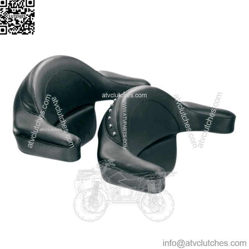Mustang Extended Arm Wrap-Around Backrest For Harley Touring